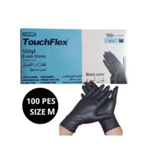 Gants jetables en VINYLE noir