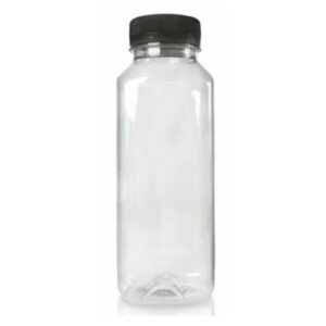 Bouteille carré en PET transparent 330ML