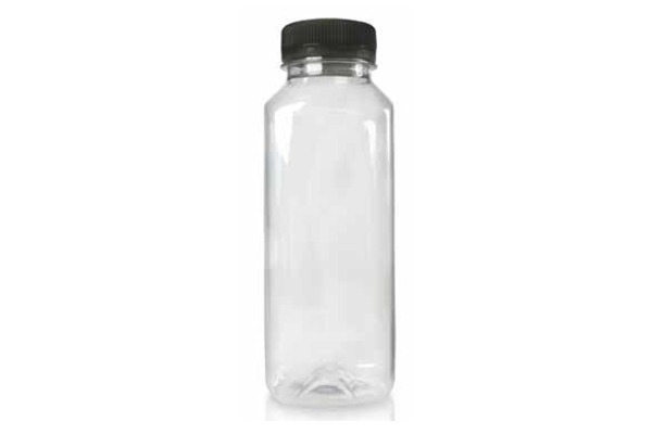 Bouteille carré en PET transparent 330ML