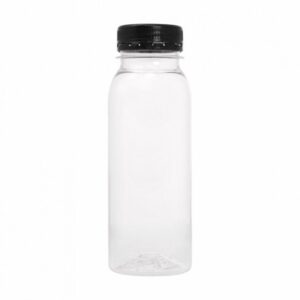 Bouteille carré en PET transparent 250 ml