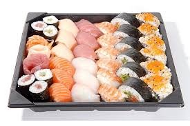 Barquette Sushi en Plastique avec Couvercle XL 27 x 20 CM - 200 PCS